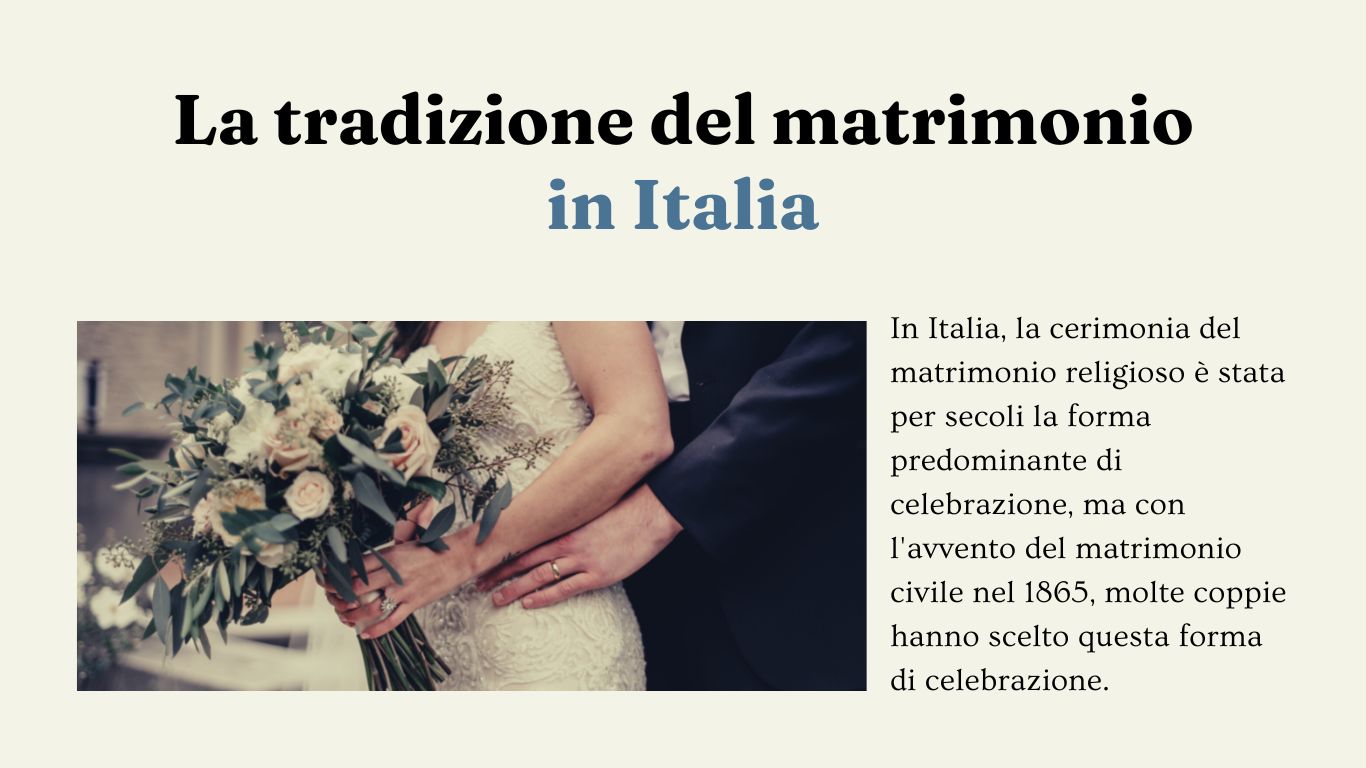 La tradizione del matrimonio in Italia