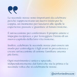 Scopri di più sull'articolo Le seconde nozze sono importanti da celebrare?