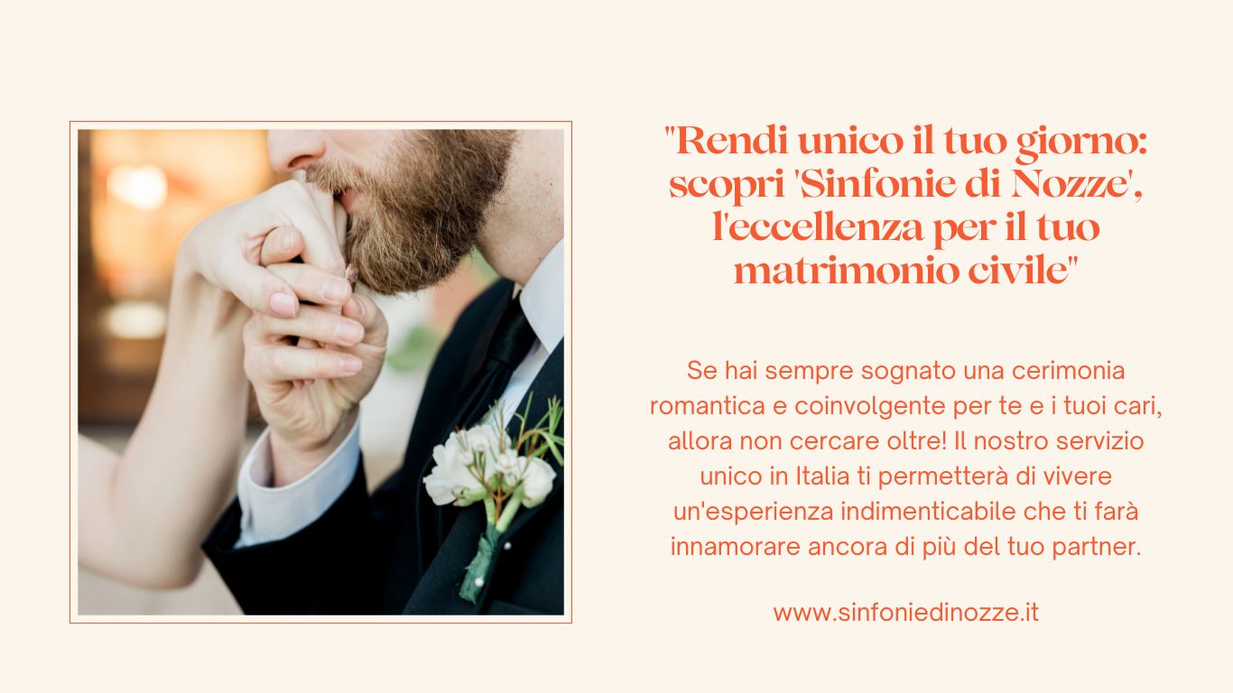 Scopri di più sull'articolo L’eccellenza per il tuo matrimonio civile