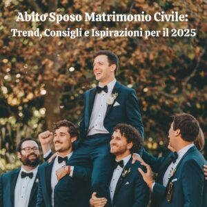 Scopri di più sull'articolo Abito Sposo Matrimonio Civile: Trend, Consigli e Ispirazioni per il 2025